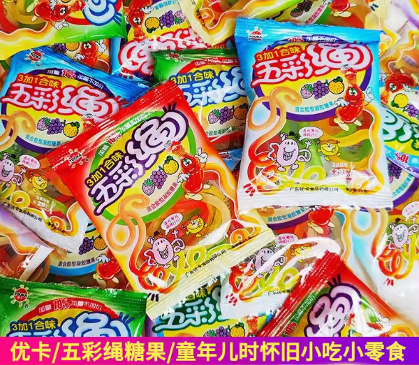 优卡五彩绳软糖 GUMMY ROPES CANDY  12g