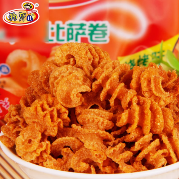 狗牙儿比萨卷 (烧烤味) GOUYAER PIZZA ROLL (BBQ FLAVOR) 20g