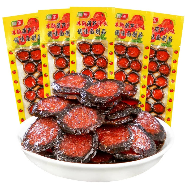 奥乐冰糖葫芦风味辣条 Aole Candied Hawthorne Flavored Spicy Snacks