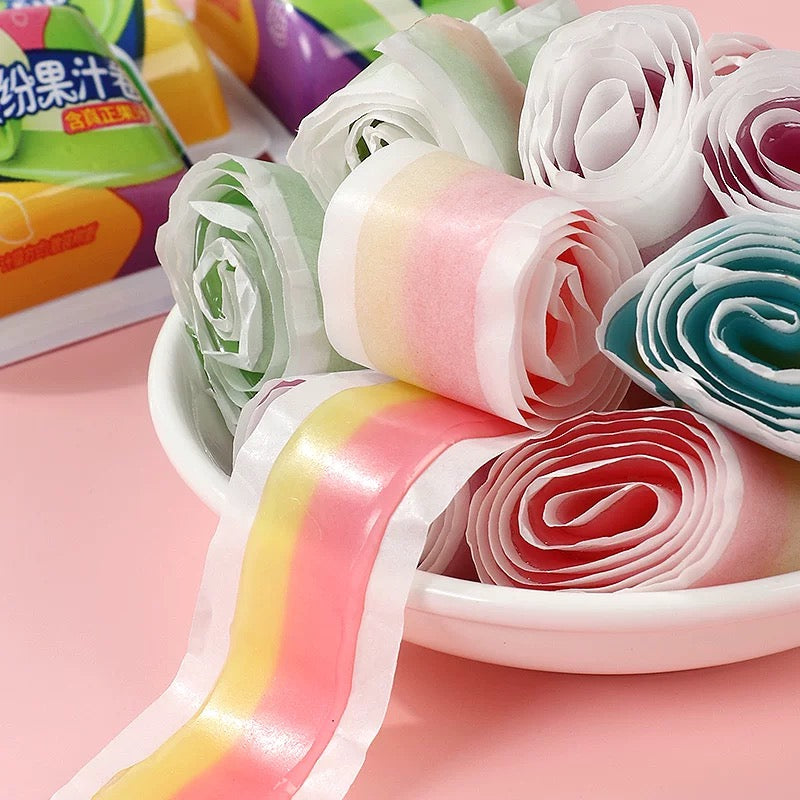 经典盛香缤纷水果C卷皮糖 Fruit flavor curly candy 500g