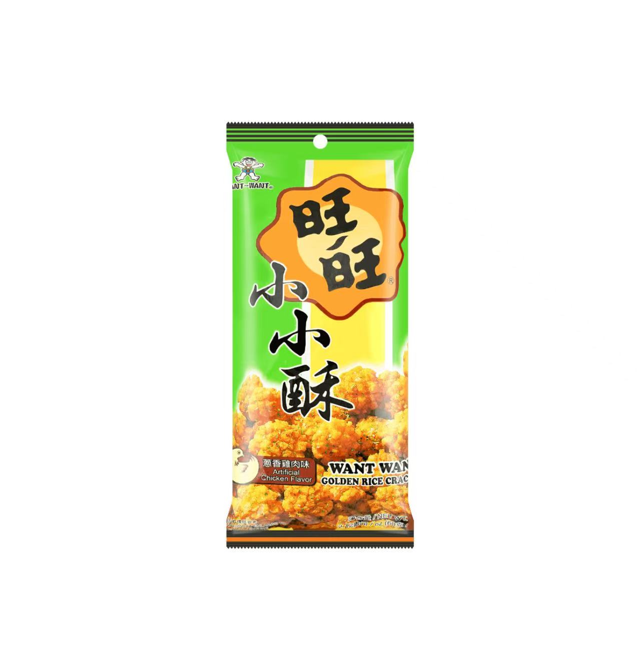 旺旺小小酥葱香味 Wangwang Fried Cracker Balls Onion Flavor 18g