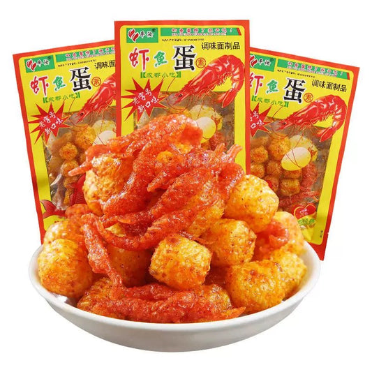虾扯蛋 SHRIMP AND EGGS SHAPE SWEET&SPICY SNACK 20g